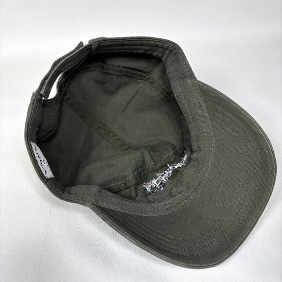 Simms Fishing Jack Dennis Fly Fishing Wyoming Green Strapback Cadet Cap Hat - Picture 6 of 7